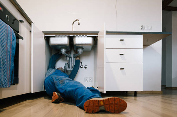 Professional Plumbing technician working in New Bloomington, OH